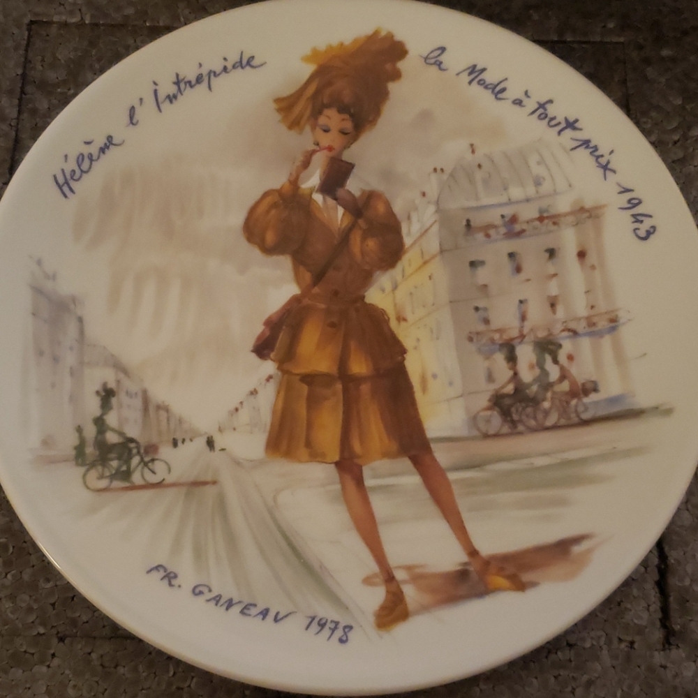 Limoges #9 plate Helen e intrepid paris